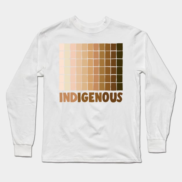 Indigenous Pride Design Long Sleeve T-Shirt by DankFutura